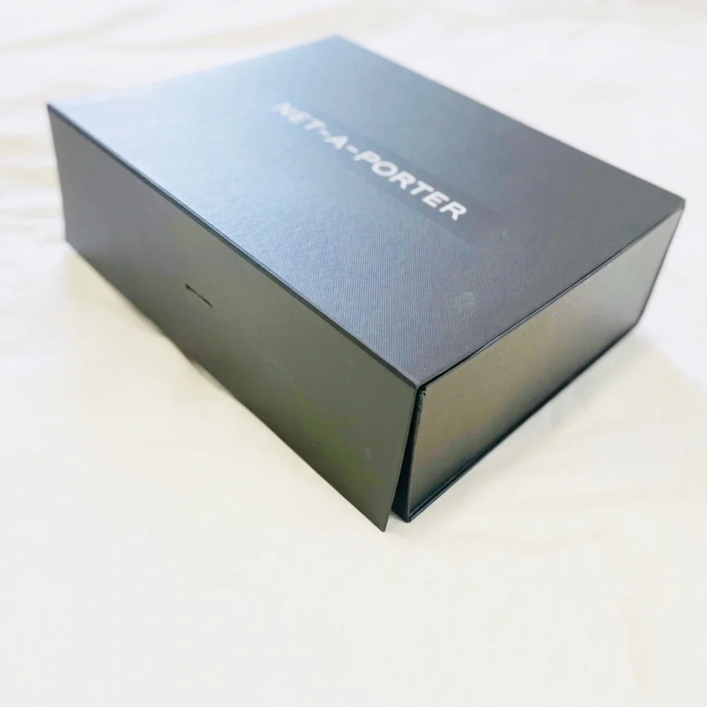 NET-A-PORTER Black LARGE Ribbon Storage Box 13.5 in. x 10 in. x 4.25 in.